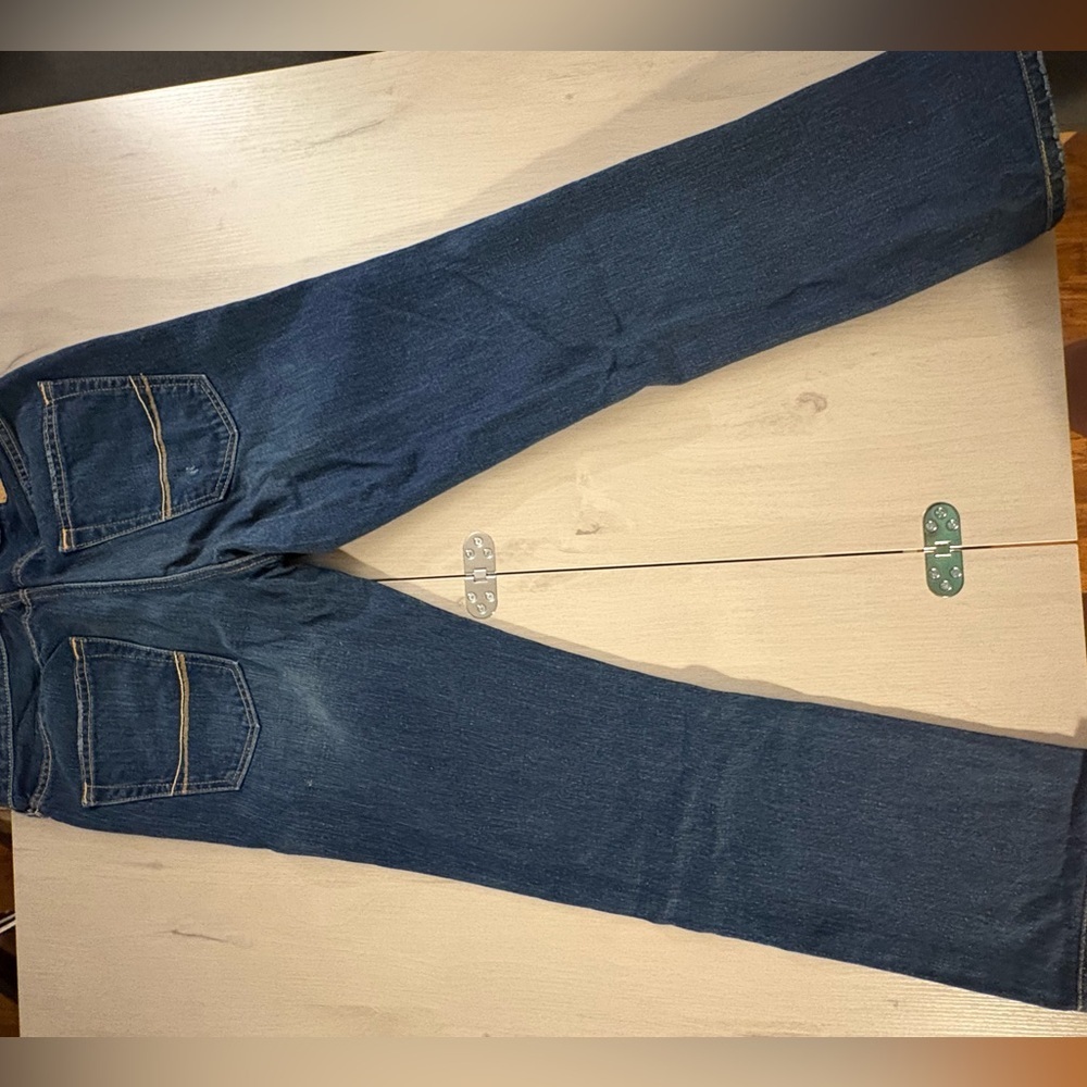Abercrombie & Fitch‎ Dark Blue Low rise boot Jeans Y2K - Picture 4 of 10